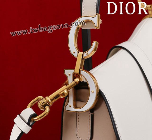 Dior专柜新款迪奥高仿原单拼色牛皮经典马鞍包 djfk1661